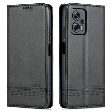 AZNS Magnetic Calf Texture Leather Phone Case, For Xiaomi 12 Lite, For Xiaomi Redmi Note 11T Pro / Poco X4 GT