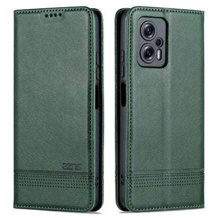 AZNS Magnetic Calf Texture Leather Phone Case, For Xiaomi 12 Lite, For Xiaomi Redmi Note 11T Pro / Poco X4 GT
