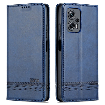 AZNS Magnetic Calf Texture Leather Phone Case, For Xiaomi 12 Lite, For Xiaomi Redmi Note 11T Pro / Poco X4 GT