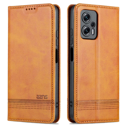 AZNS Magnetic Calf Texture Leather Phone Case, For Xiaomi 12 Lite, For Xiaomi Redmi Note 11T Pro / Poco X4 GT