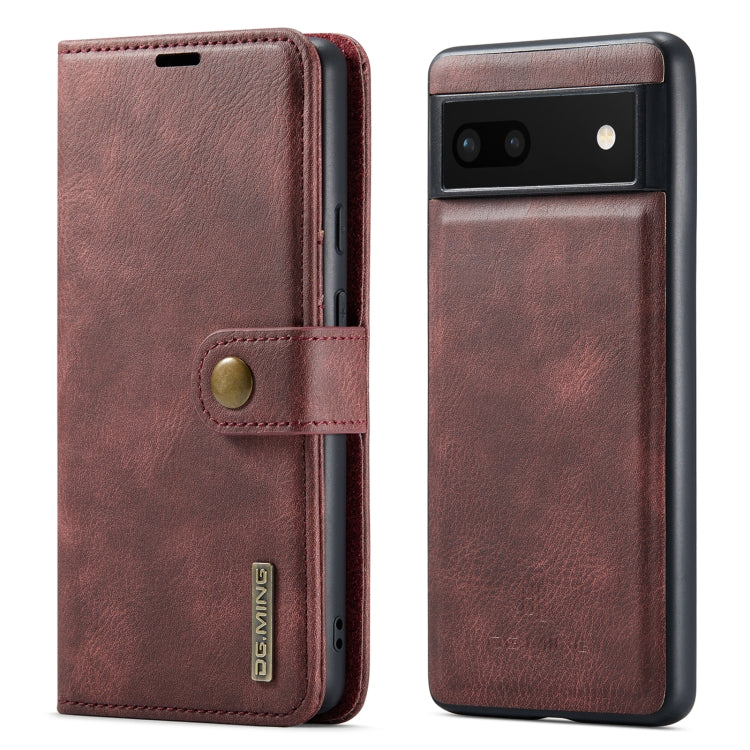 DG.MING Crazy Horse Texture Detachable Magnetic Leather Phone Case, For Google Pixel 6A, For Google Pixel 7, For Google Pixel 7 Pro, For OnePlus 10 Pro