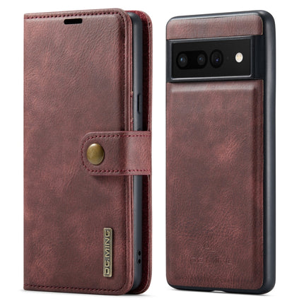 DG.MING Crazy Horse Texture Detachable Magnetic Leather Phone Case, For Google Pixel 6A, For Google Pixel 7, For Google Pixel 7 Pro, For OnePlus 10 Pro