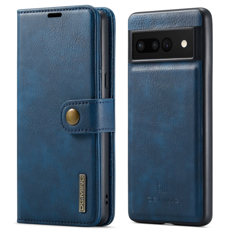 DG.MING Crazy Horse Texture Detachable Magnetic Leather Phone Case, For Google Pixel 6A, For Google Pixel 7, For Google Pixel 7 Pro, For OnePlus 10 Pro