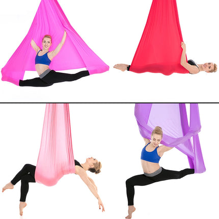 Indoor Anti-gravity Yoga Knot-free Aerial Yoga Hammock with Buckle / Extension Strap, Size: 400x280cm
