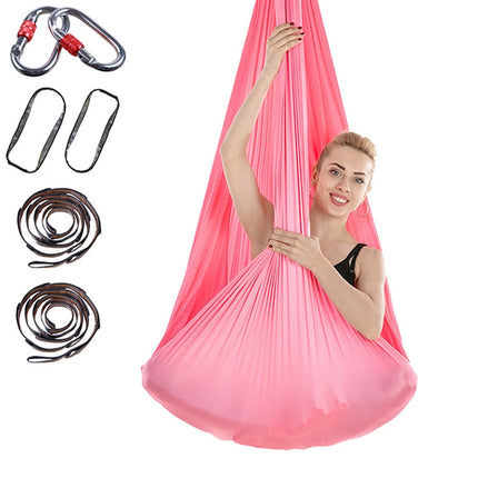Indoor Anti-gravity Yoga Knot-free Aerial Yoga Hammock with Buckle / Extension Strap, Size: 400x280cm