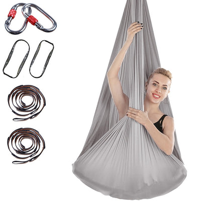 Indoor Anti-gravity Yoga Knot-free Aerial Yoga Hammock with Buckle / Extension Strap, Size: 400x280cm