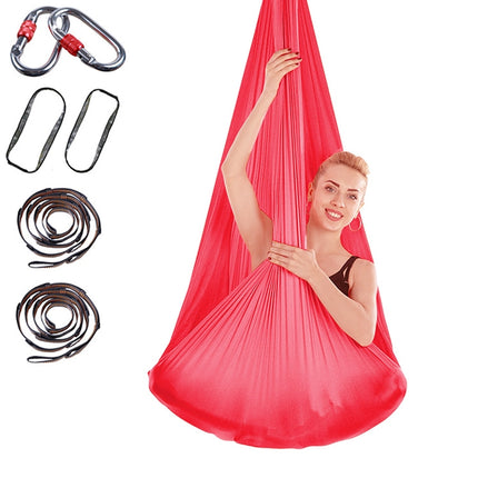 Indoor Anti-gravity Yoga Knot-free Aerial Yoga Hammock with Buckle / Extension Strap, Size: 400x280cm