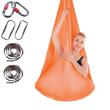 Indoor Anti-gravity Yoga Knot-free Aerial Yoga Hammock with Buckle / Extension Strap, Size: 400x280cm