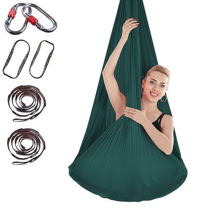 Indoor Anti-gravity Yoga Knot-free Aerial Yoga Hammock with Buckle / Extension Strap, Size: 400x280cm