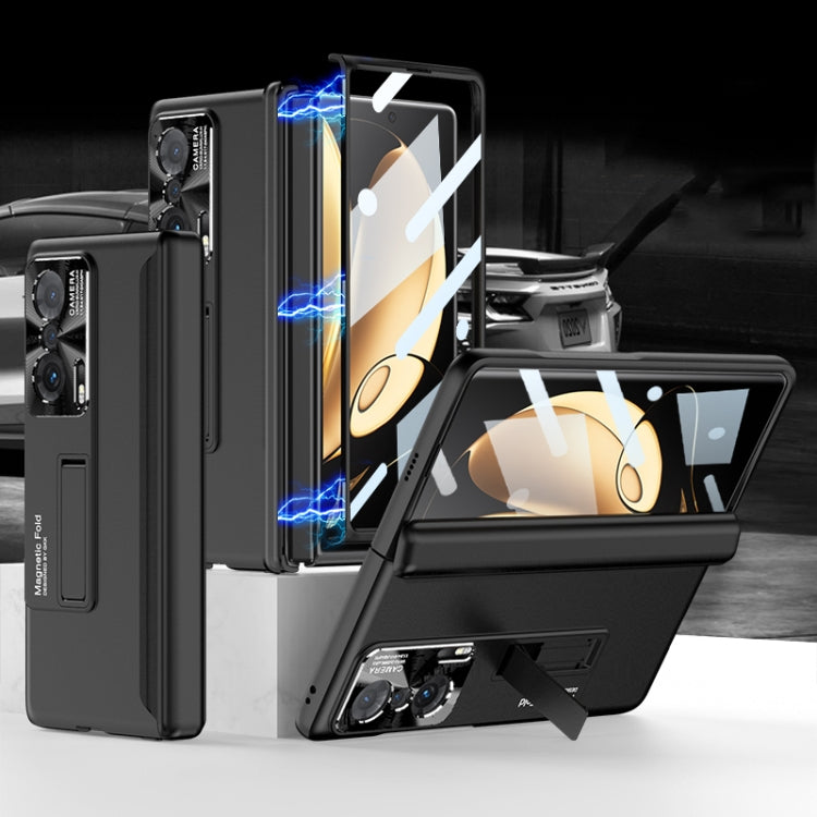 GKK Magnetic Hinge Flip Phone Case with Holder, For Honor Magic V
