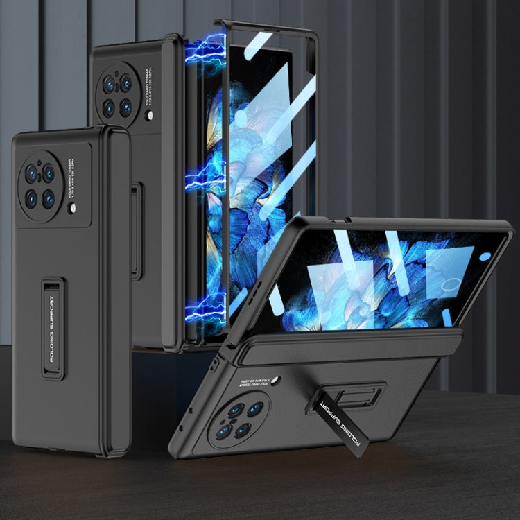GKK Magnetic Hinge Flip Phone Case with Holder, For vivo X Fold