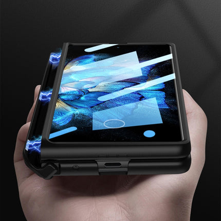 GKK Magnetic Hinge Flip Phone Case with Holder, For vivo X Fold