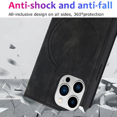 Wireless Charging Magsafe Leather Phone Case, For iPhone 13 Pro Max, For iPhone 13 Pro, For iPhone 13, For iPhone 12 Pro Max