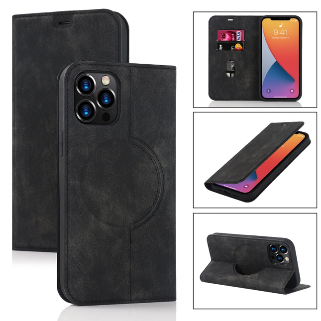 Wireless Charging Magsafe Leather Phone Case, For iPhone 13 Pro Max, For iPhone 13 Pro, For iPhone 13, For iPhone 12 Pro Max