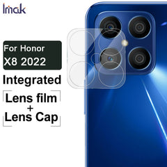 imak Integrated Rear Camera Lens Tempered Glass Film with Lens Cap, For Honor X8 2022, For Honor Play 30 Plus 5G / X7 2022, For vivo S15 5G / S15 Pro 5G, For vivo S15e 5G, For vivo X80 5G, For vivo X80 Pro 5G