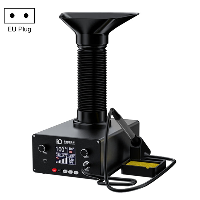 D-201 2 in 1 Intelligent Constant Temperature Soldering Iron With Solder Smoking Absorber Tool,, US Plug, UK Plug, AU Plug, EU Plug