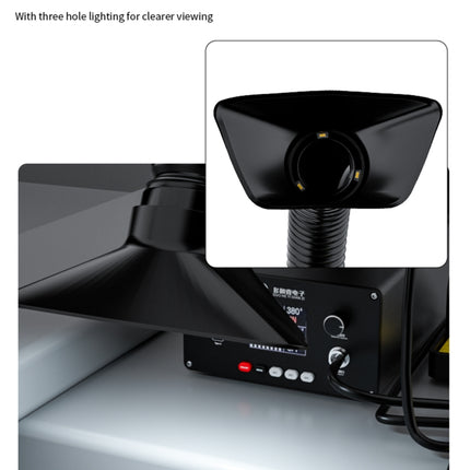 D-201 2 in 1 Intelligent Constant Temperature Soldering Iron With Solder Smoking Absorber Tool,, US Plug, UK Plug, AU Plug, EU Plug