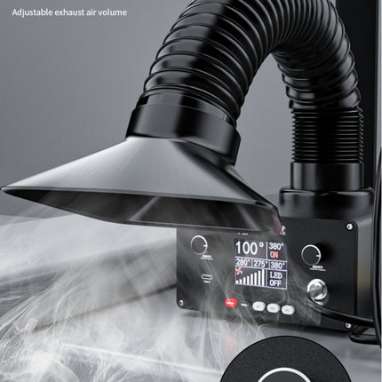 D-201 2 in 1 Intelligent Constant Temperature Soldering Iron With Solder Smoking Absorber Tool,, US Plug, UK Plug, AU Plug, EU Plug