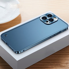 Metal Frame + Frosted PC Phone Case, For iPhone 14, For iPhone 14 Plus, For iPhone 14 Pro, For iPhone 14 Pro Max