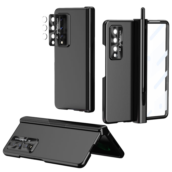 Electroplating Hinged Folding Phone Case with S Pen Fold Edtion, For Samsung Galaxy Z Fold3 5G