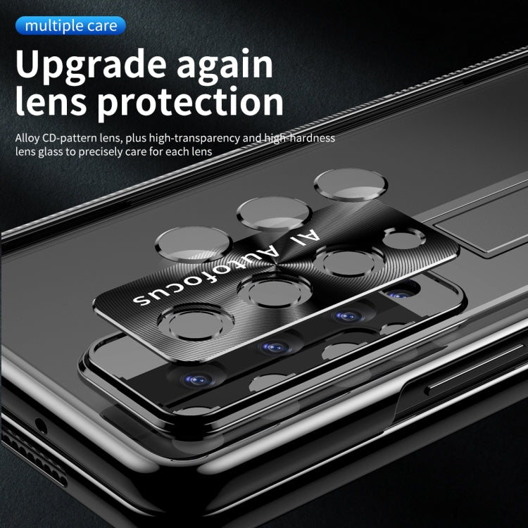 Magnetic Hinges Plating Phone Case with Holder