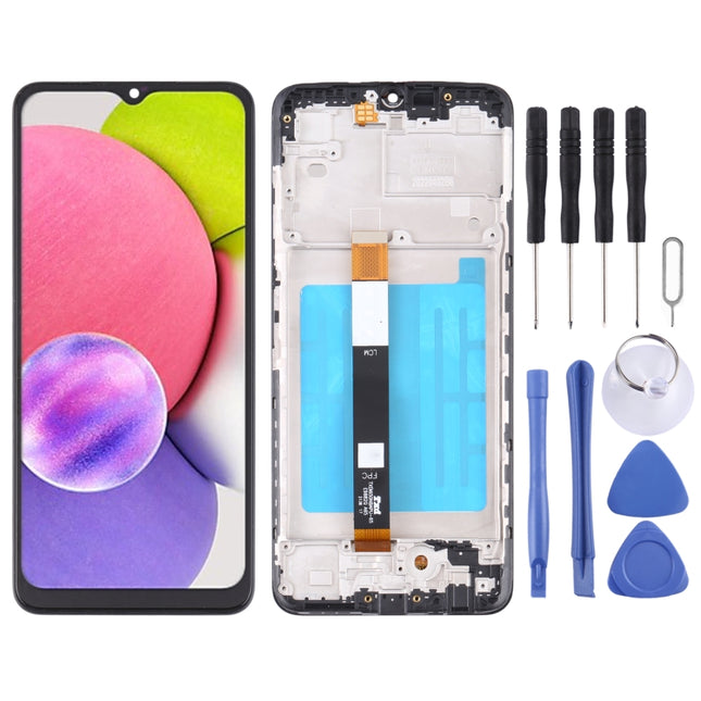 LCD Screen and Digitizer Full Assembly with Frame, For Samsung Galaxy A03s SM-A037U US Edition, For Samsung Galaxy A02s SM-A025F, For Samsung Galaxy A03 SM-A035F, For Samsung Galaxy A03s SM-A037F, For Samsung Galaxy A03s SM-A037G/A037M                 ...
