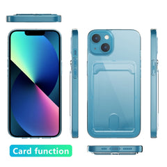 Crystal Card Slot PC + TPU Phone Case, For iPhone 14, For iPhone 14 Plus, For iPhone 14 Pro, For iPhone 14 Pro Max