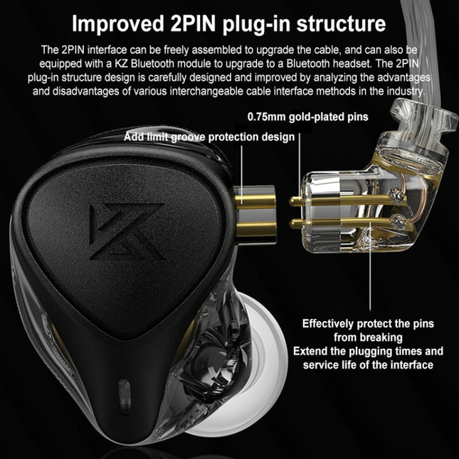 KZ-ZEX PRO Electrostatic Coil Iron Hybrid In-Ear Headphones