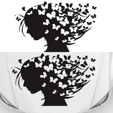 D-956 Butterfly Girl Pattern Car Modified Decorative Sticker, D-956