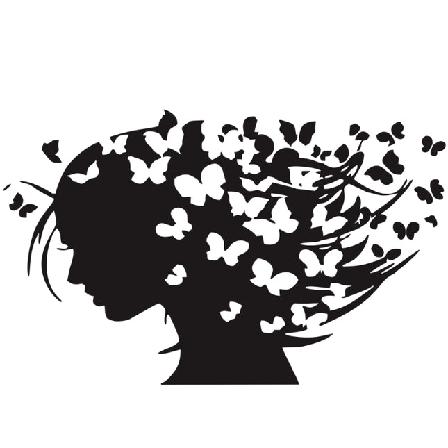 D-956 Butterfly Girl Pattern Car Modified Decorative Sticker, D-956