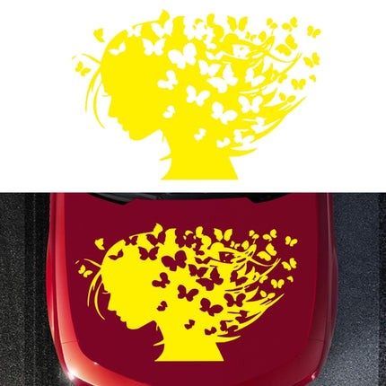 D-956 Butterfly Girl Pattern Car Modified Decorative Sticker, D-956