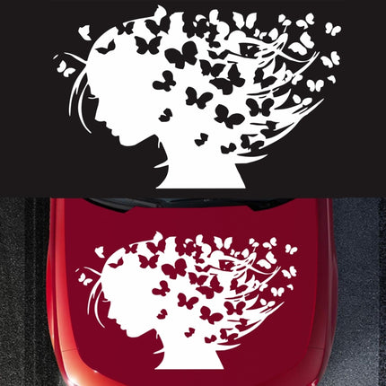 D-956 Butterfly Girl Pattern Car Modified Decorative Sticker, D-956