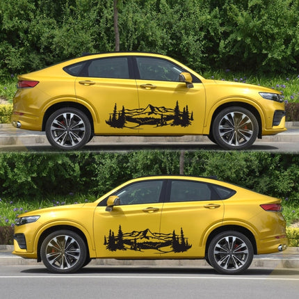 2 PCS/Set D-957 Mountains Pattern Car Modified Decorative Sticker, D-957