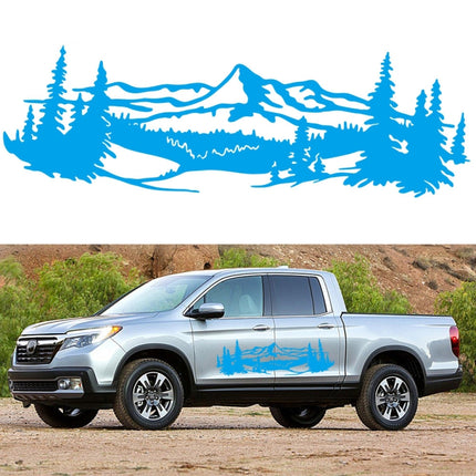 2 PCS/Set D-957 Mountains Pattern Car Modified Decorative Sticker, D-957