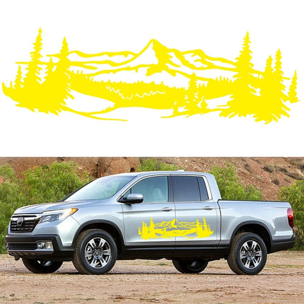 2 PCS/Set D-957 Mountains Pattern Car Modified Decorative Sticker, D-957