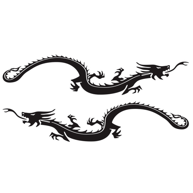 2 PCS/Set D-965 Dragon Pattern Car Modified Decorative Sticker, D-965