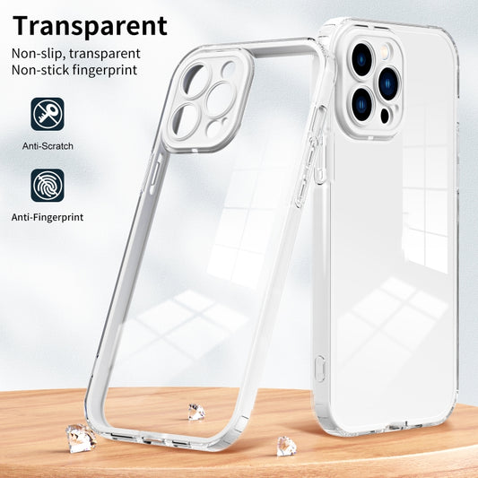 3 in 1 Clear TPU Color PC Frame Phone Case, For iPhone 13 Pro Max, For iPhone 13 Pro, For iPhone 13, For iPhone 12 Pro Max, For iPhone 12 Pro, For iPhone 12