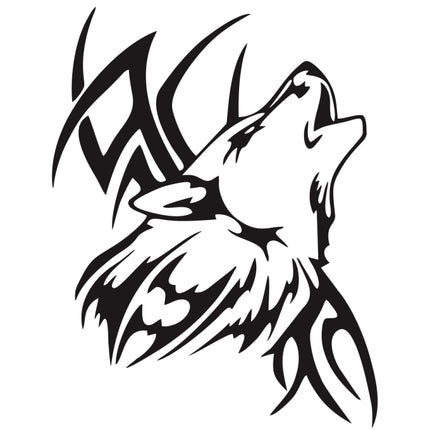 D-967 Wolf Tribe Pattern Car Modified Decorative Sticker, D-967