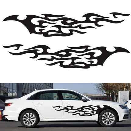 2 PCS/Set D-969 Flame Pattern Car Modified Decorative Sticker, D-969