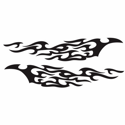 2 PCS/Set D-969 Flame Pattern Car Modified Decorative Sticker, D-969