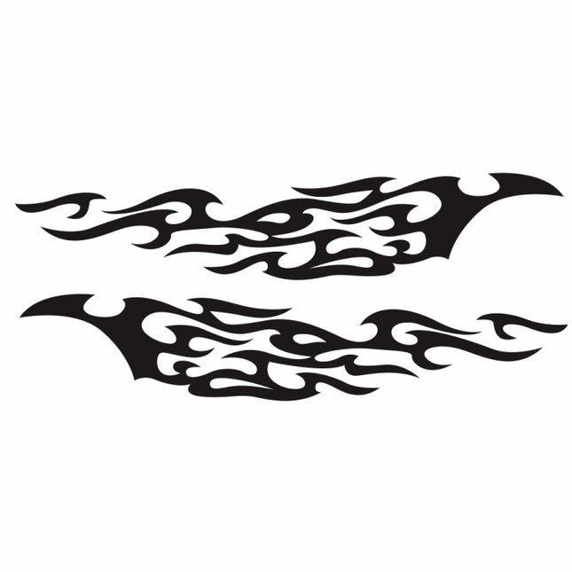 2 PCS/Set D-969 Flame Pattern Car Modified Decorative Sticker, D-969