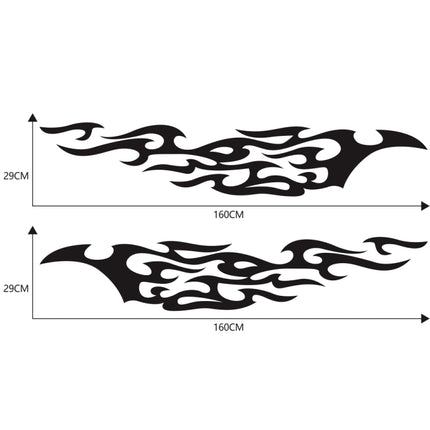 2 PCS/Set D-969 Flame Pattern Car Modified Decorative Sticker, D-969