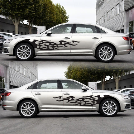 2 PCS/Set D-969 Flame Pattern Car Modified Decorative Sticker, D-969