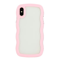 Candy Color Wave TPU Clear PC Phone Case, For iPhone XR, For iPhone XS Max, For iPhone SE 2022 / SE 2020 / 7 / 8, For iPhone 7 Plus / 8 Plus