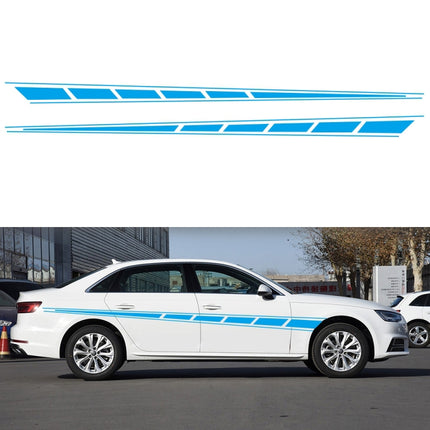 2 PCS/Set D-970 Checkered Flag Pattern Car Modified Decorative Sticker, D-970
