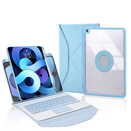 Z11B-A Pen Slot Touchpad Bluetooth Keyboard Leather Tablet Case, For iPad Pro 11 2021/2020/2018, For iPad Air 11 2025 / 2024 / Air 5 / Air 4, For iPad 10.2 2021/2020/2019