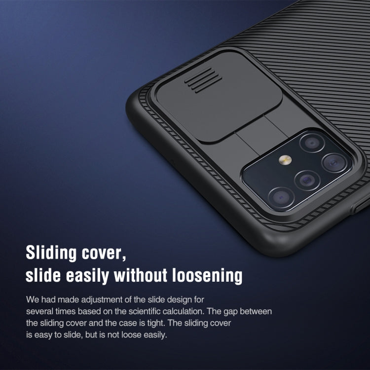 NILLKIN Black Mirror Series PC Camshield Full Coverage Dust-proof Scratch Resistant Mobile Phone Case, For Samsung Galaxy A51