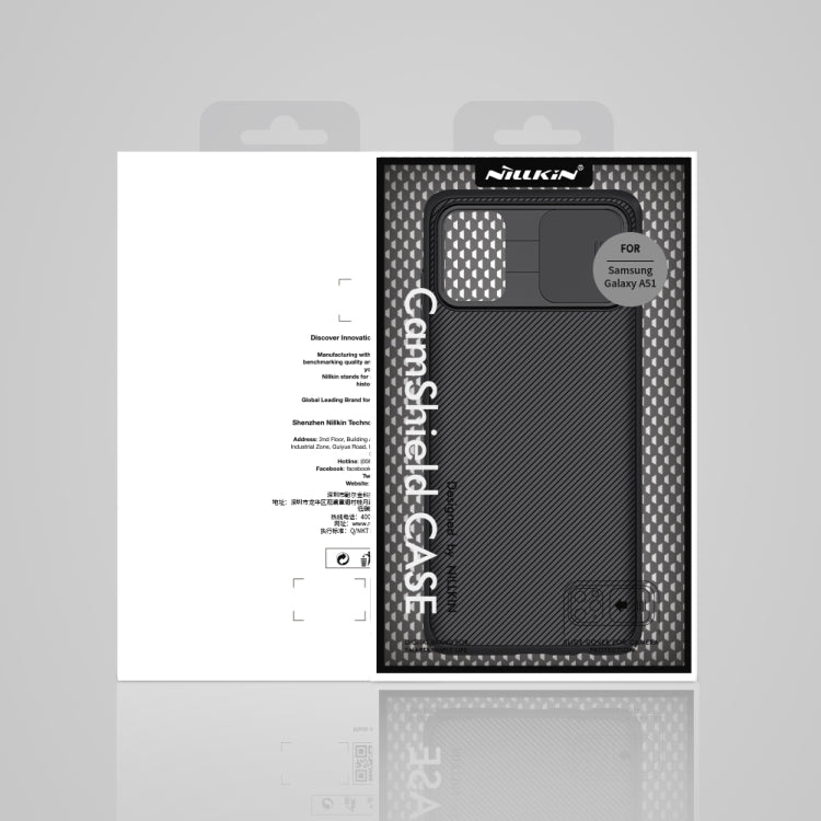 NILLKIN Black Mirror Series PC Camshield Full Coverage Dust-proof Scratch Resistant Mobile Phone Case, For Samsung Galaxy A51