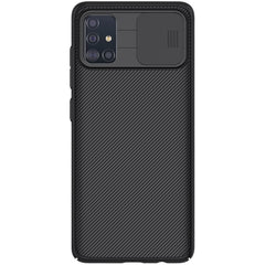NILLKIN Black Mirror Series PC Camshield Full Coverage Dust-proof Scratch Resistant Mobile Phone Case, For Samsung Galaxy A51