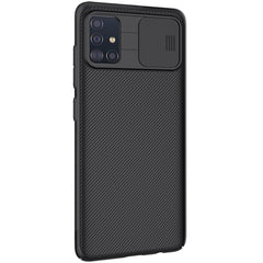 NILLKIN Black Mirror Series PC Camshield Full Coverage Dust-proof Scratch Resistant Mobile Phone Case, For Samsung Galaxy A51